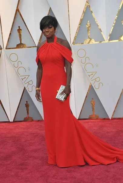 Viola Davis Ved Ankomsten Til 89Th Academy Awards Oscars 2017 - Stock-foto