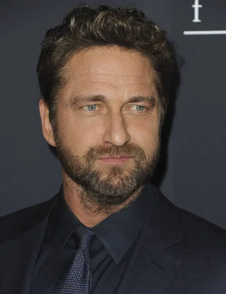 Gerard Butler Arrivals Den Thieves Premiere Live Regal Cinemas Los — Stock Photo, Image