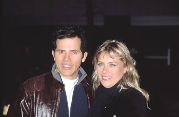 John Leguizamo Wife Justine Premiere Chicago 2002 Contino — стоковое фото