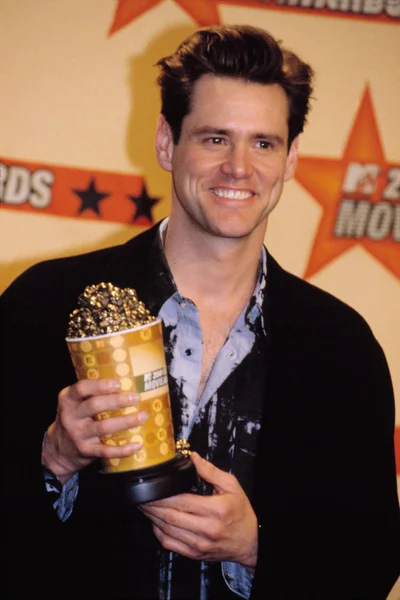 Jim Carrey Mtv Movie Awards 2001 Robert Hepler — стоковое фото