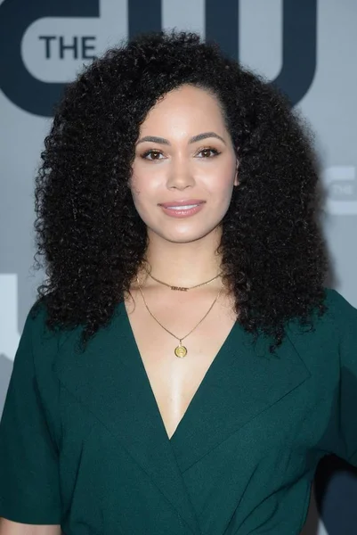 Madeleine Mantock Při Příjezdu Bojové Sítě 2018 New York Upfront — Stock fotografie