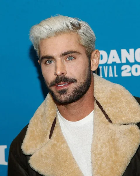 Zac Efron Arrivals Extremely Wicked Shockingly Evil Vile Premiere Sundance — стокове фото