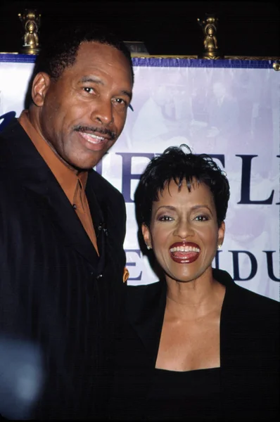 Dave Winfield Und Seine Frau Auf Der Dave Winfield Hall — Stockfoto