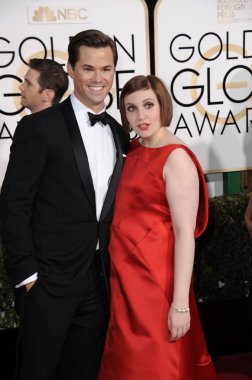 Andrew Rannells, Lena Dunham 72 Yıllık Altın Küre Ödülleri için gelenler 2015 - Bölüm 2, Beverly Hilton Hotel, Beverly Hills, Ca Ocak 11, 2015. Fotoğraf: Linda Wheeler / Everett Koleksiyonu