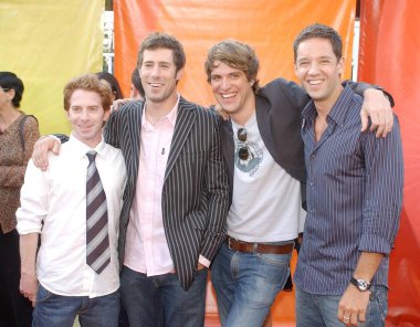 Seth Green, Josh Cooke, Shane Mcrae Todd Grinnell göstermek Four Kings gelen Tca Summer Press Tour sırasında Nbc All-Star Party için gelenler, Century Club, Los Angeles, Ca, Temmuz 25, 2005. Fotoğraf: John Hayes / Everett Koleksiyonu