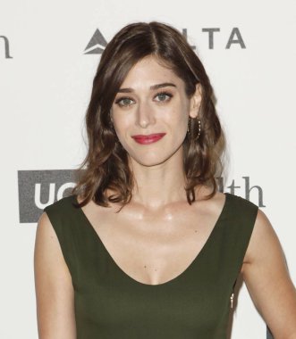 Lizzy Caplan at arrivals for 4th Annual Reel Stories, Real Lives (RSRL) Benefiting the Motion Picture & Television Fund (MPTF), MILK Studios Hollywood, Los Angeles, CA April 25, 2015. Photo By: Emiley Schweich/Everett Collection clipart