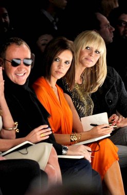 Michael Kors, Victoria Beckham, Heidi Klum Proje Pist Sezon 4 Fashion Show, Bryant Park Çadır, New York, Ny, Şubat 08, 2008 için katılım. Fotoğraf: Kristin Callahan / Everett Koleksiyonu
