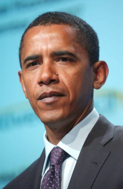 Barack Obama New York İcra Konseyi Demokratik Başkanlık Kampanyası Adresi için sahnede, Nasdaq Market Site, New York, Ny, Eylül 17, 2007. Fotoğraf: Kristin Callahan / Everett Koleksiyonu