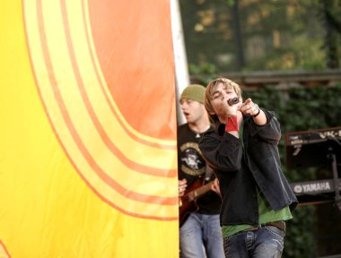 Jesse Mccartney Jesse Mccartney ile Abc Good Morning America Yaz Konseri için sahnede, Bryant Park, New York, Ny, Haziran 24, 2005. Fotoğraf: Fernando Leon / Everett Koleksiyonu