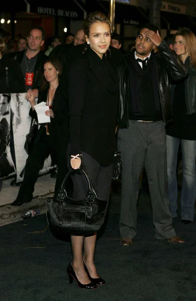 Jessica Alba Beérkezések Walk Line Premiere Beacon Theatre New York — Stock Fotó