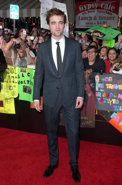 Robert Pattinson Wearing Gucci Suit Arrivals Twilight Saga New Moon — Stock Photo, Image