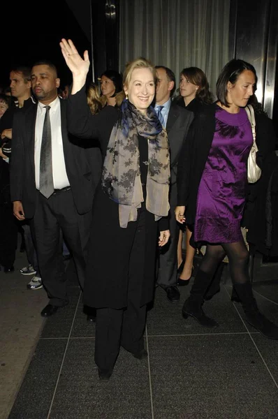 Meryl Streep Agli Arrivi Lions Lambs Special New York Screening — Foto Stock