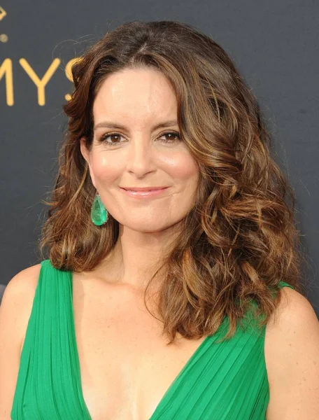 Tina Fey Beérkezések Éves Primetime Emmy Awards 2016 Érkezési Microsoft — Stock Fotó