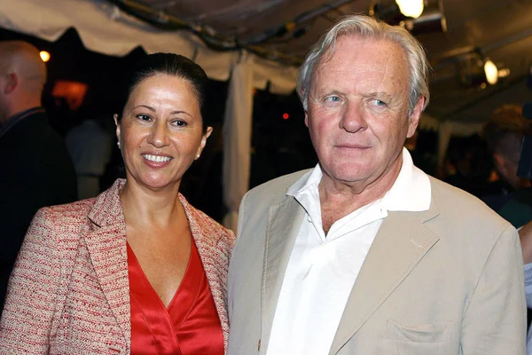 Lady Stella Hopkins Sir Anthony Hopkins Vid Ankomst För Proof — Stockfoto