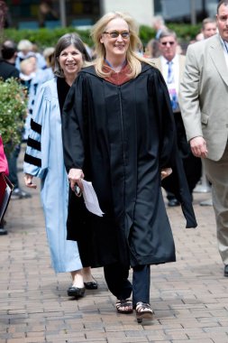 Anna Quindlen, Meryl Streep katılım için 2010 Barnard College Commencement, , New York, Ny Mayıs 17, 2010. Fotoğraf: Lee / Everett Collection