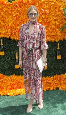Olivia Palermo at arrivals for The 9th Annual Veuve Clicquot Polo Classic, Liberty State Park, Jersey City, NJ June 4, 2016. Photo By: Lev Radin/Everett Collection clipart