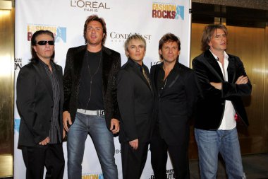 Roger Taylor, Simon Le Bon, Andy Taylor, Nick Rhodes, John Taylor Duran Duran Conde Nast Fashion Rocks Konser, Radio City Music Hall, New York, Ny, Eylül 08, 2005 için gelenler. Fotoğraf: Gregorio Binuya /Everett Collection