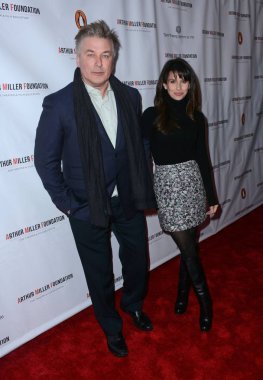 Alec Baldwin, Hilaria Thomas Baldwin at arrivals for One Night, 100 Years Benefit for the Arthur Miller Foundation, Lyceum Theatre, New York, NY January 25, 2016. Photo By: Derek Storm/Everett Collection clipart