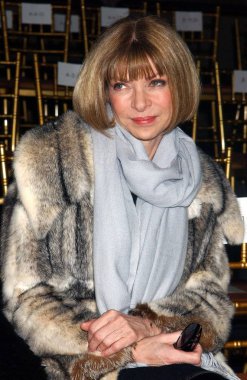 Anna Wintour Rag & Bone Sonbahar 2007 Mercedes-Benz Moda Haftası, Gotham Hall, New York, NY, Şubat 02, 2007 sırasında moda gösterisi için katılım. Fotoğraf: Kristin Callahan/Everett Collection