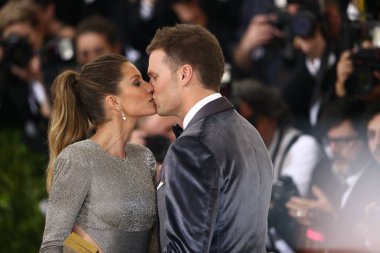 Giselle Bundchen, Tom Brady Rei Kawakubo & Comme des Garcons Kostüm Enstitüsü Gala için gelenler - Gelenler 1, Metropolitan Sanat Müzesi, New York, Ny Mayıs 1, 2017. Fotoğraf: John Nacion / Everett Koleksiyonu