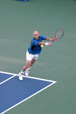 Andre Agassi ABD Açık Tenis Şampiyonası Finalleri, Arthur Ashe Stadyumu, Flushing, Ny, 11 Eylül 2005 için seyirci. Fotoğraf: Rob Rich / Everett Koleksiyonu