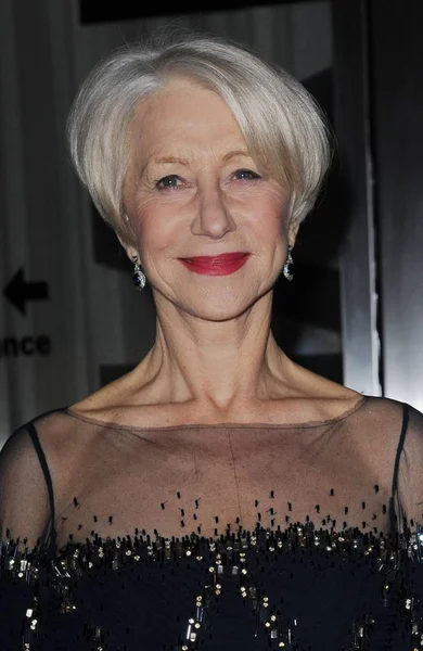 Helen Mirren Arrivals Woman Gold Screening Museum Modern Art Moma — Stock Photo, Image