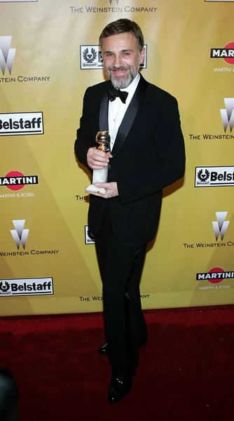 Christoph Waltz Weinstein Companyn Jatkoilla 2010 Golden Globes Party Beverly — kuvapankkivalokuva