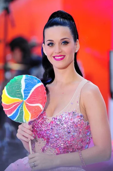Katy Perry Stage Nbc Today Show Concert Katy Perry Rockefeller — Stock Photo, Image