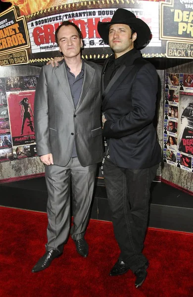 Quentin Tarantino Robert Rodriguez Arrivals Grindhouse Los Angeles Premiere Orpheum — Stockfoto