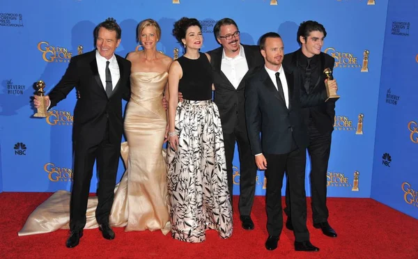 Bryan Cranston Anna Gunn Betsy Brandt Vince Gilligan Mitte Aaron — Stockfoto