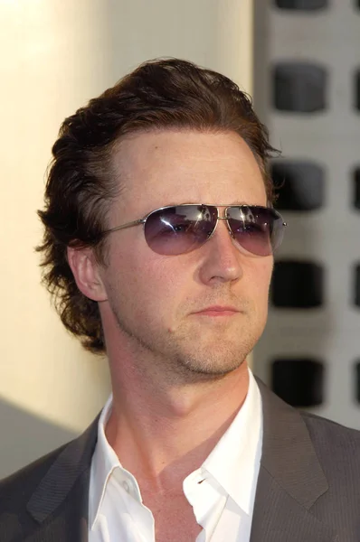 Edward Norton Pada Saat Kedatangan Valley Premiere Festival Film Los — Stok Foto