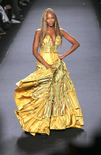 Naomi Campbell Para Fashion Relief Bryant Park Nueva York Septiembre — Foto de Stock