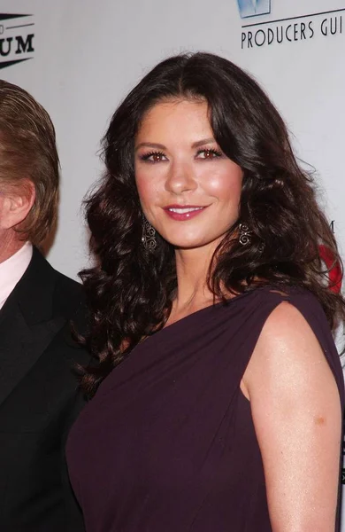 Catherine Zeta Jones Las Llegadas Para Producers Guild America Pga — Foto de Stock