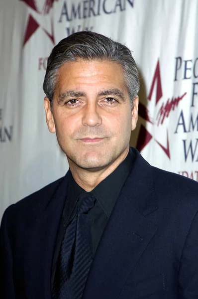 George Clooney Aux Arrivées Pour People American Way Spirit Liberty — Photo