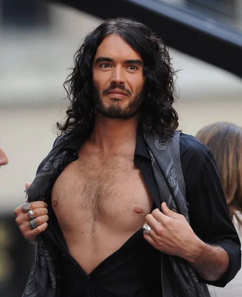 Russell Brand Escenario Para Nbc Today Show Concert Con American —  Fotos de Stock