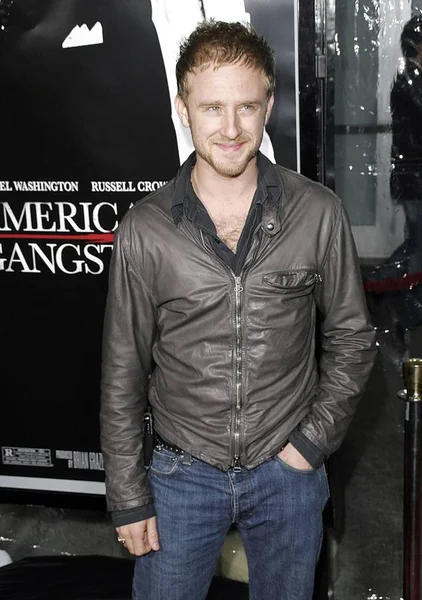 Ben Foster Chegadas Para Los Angeles Premiere American Gangster Arclight — Fotografia de Stock