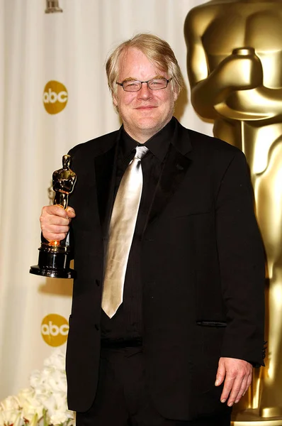 Philip Seymour Hoffman Sali Prasowej Dla Oscars 78Th Annual Academy — Zdjęcie stockowe