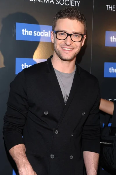 Justin Timberlake Arrivals Columbia Pictures Cinema Society Special Screening Social — Stock Photo, Image