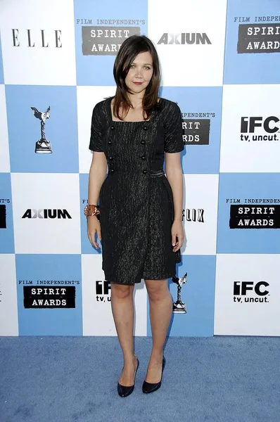 Maggie Gyllenhaal Asistiendo Los Premios Film Independent Spirit Santa Monica — Foto de Stock