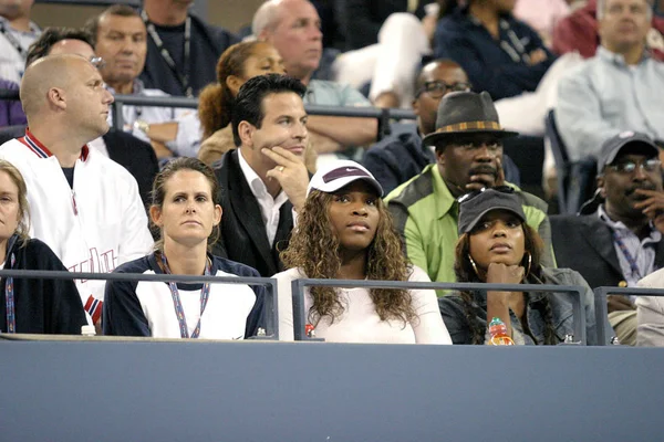 Serena Williams Dentro Para Open Tennis Tournament Arthur Ashe Stadium — Foto de Stock