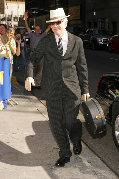 Steve Martin Las Llegadas Para Late Show Con David Letterman — Foto de Stock