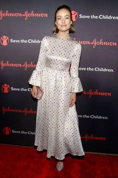 Olivia Wilde Valentino Elbise Giyiyor Yıllık Children Aydınlatma Gala Amerikan — Stok fotoğraf