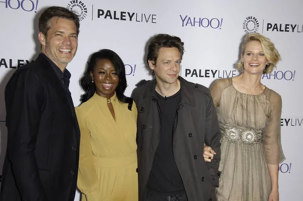 Timothy Olyphant Erica Tazel Jacob Pitts Joelle Carter Chegadas Para — Fotografia de Stock