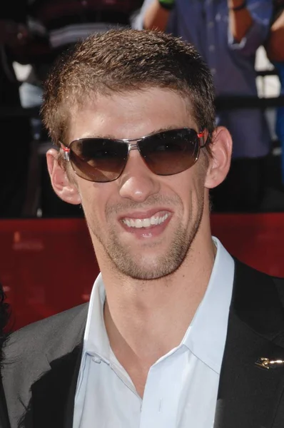 Michael Phelps Arrivals Espn 2009 Espy Awards Arrivals Nokia Theatre — Stock Photo, Image