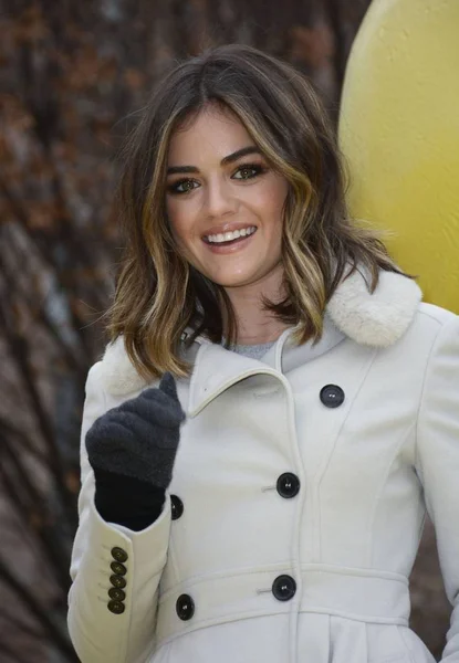 Lucy Hale Attendance Macy Thanksgiving Day Parade 2014 Manhattan New — стоковое фото