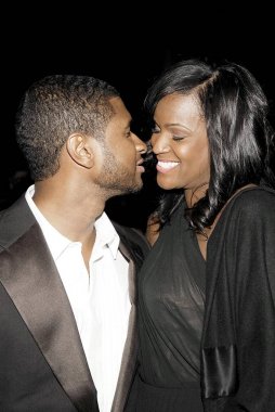 Usher Raymond, Tameka Foster in attendance for 17th Annual NAACP Theatre Awards, DGA Director''s Guild of America Theatre, Los Angeles, CA, February 19, 2007. Photo by: Ray Tamarra/Everett Collection clipart