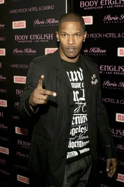 Jamie Foxx Paris Hilton Doğum günü kutlama, hard rock otel ve Casino, Las Vegas, NV, 17 Şubat 2007 yılında vücut Ingilizce için gelenler. Fotoğraf: James Atoa/Everett Collection
