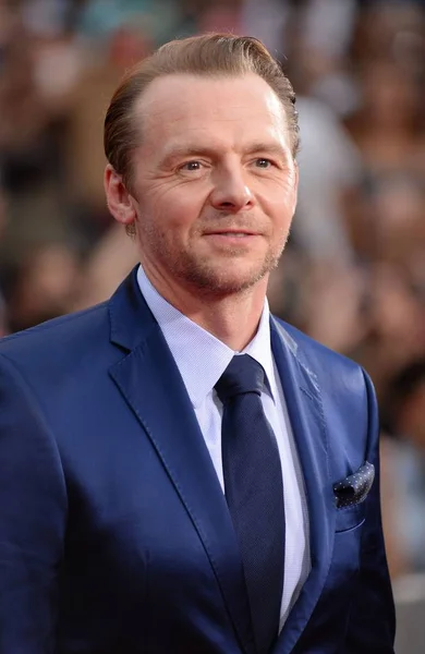 Simon Pegg Arrivals Mission Impossible Rogue Nation Premiere Duffy Square — Stock Photo, Image