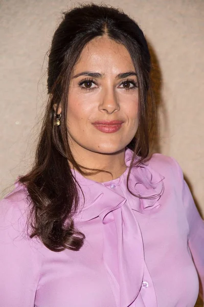 Salma Hayek Érkezések Kahlil Gibrans Próféta Screening Landmark Sunshine Cinema — Stock Fotó