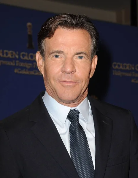 Dennis Quaid Conferência Imprensa Para 73Rd Annual Golden Globe Awards — Fotografia de Stock